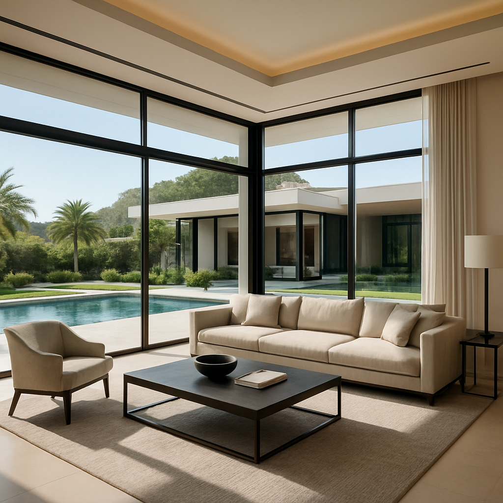 Modern luxury villa interior